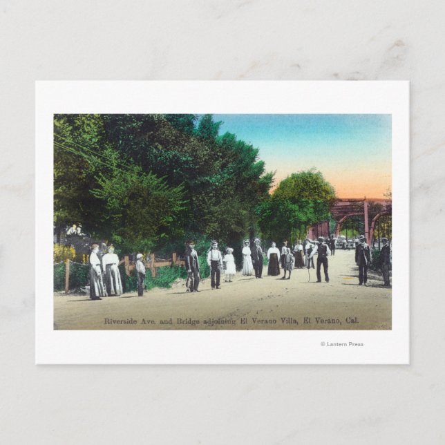 Brücke angrenzend El Verano Villa Postkarte (Vorderseite)