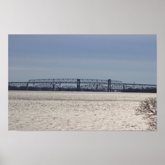 Brücke auf dem Poster des Delaware (Vorne)