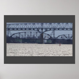 Brücke auf dem Poster des Delaware