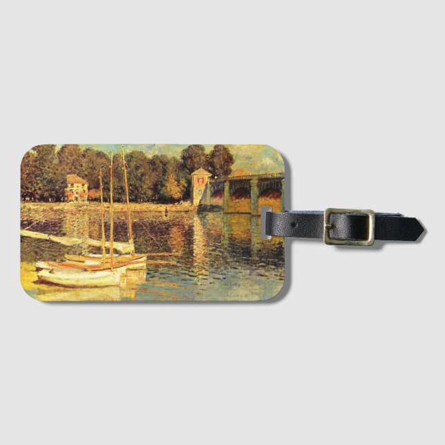 Brücke bei Argenteuil Claude Monet Gepäckanhänger (Vorderseite (Horizontal))