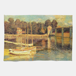 Brücke bei Argenteuil Claude Monet Geschirrtuch