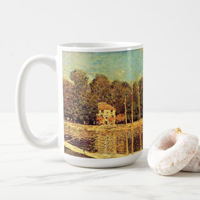 Brücke bei Argenteuil Claude Monet Kaffeetasse (Mit Donut)