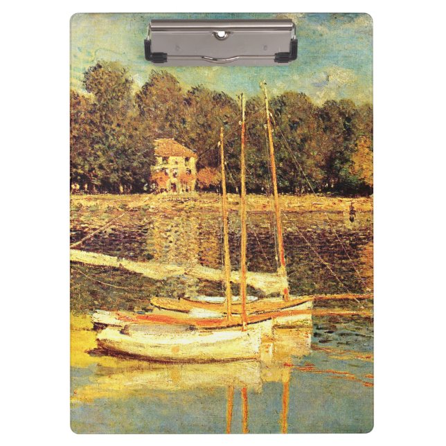 Brücke bei Argenteuil Claude Monet Klemmbrett (Vorderseite)
