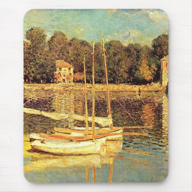 Brücke bei Argenteuil Claude Monet Mousepad (Vorne)