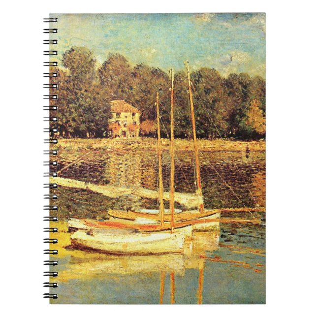 Brücke bei Argenteuil Claude Monet Notizblock (Vorderseite)