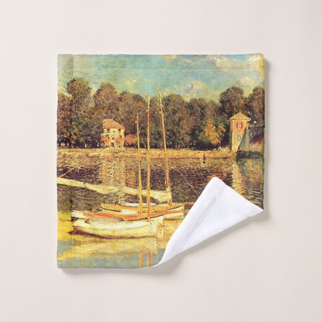 Brücke bei Argenteuil Claude Monet Waschlappen (Waschlappen)