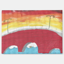 Brücke bei Nacht Magnet