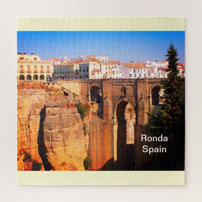 Brücke bei Ronda in Spanien Puzzle (Vertikal)
