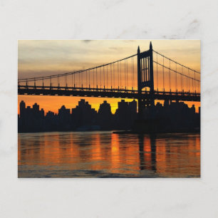 Brücke bei Sonnenuntergang Postkarte