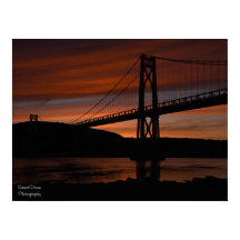 Brücke bei Sunset Poster