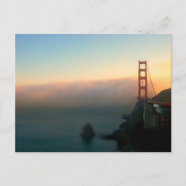 Brücke bei Sunset Postkarte (Vorderseite)