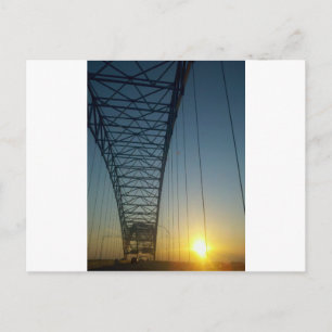 Brücke bei Sunset Postkarte