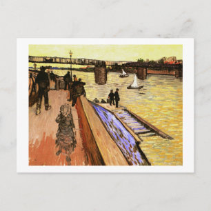 Brücke bei Trinquetaille, Vincent Van Gogh Postkarte