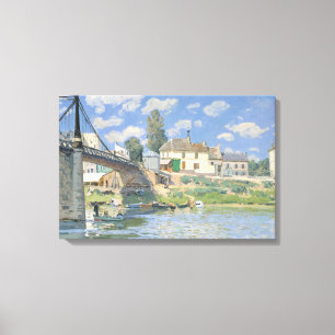 Brücke bei Villeneu von Sisley Impressionistische Leinwanddruck
