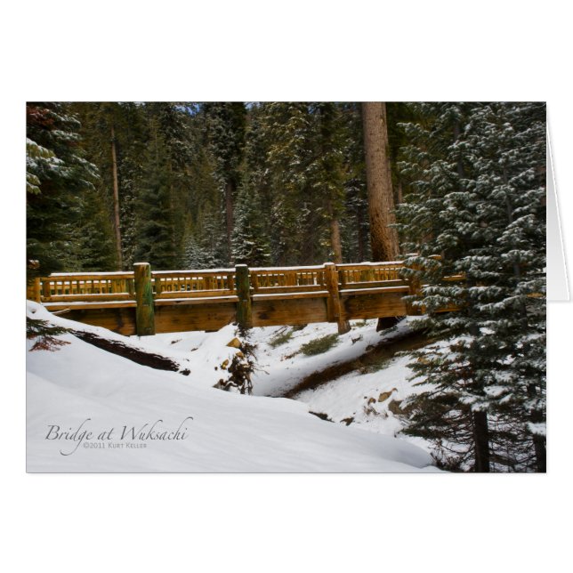 Brücke bei Wuksachi (Vorderseite (Horizontal))