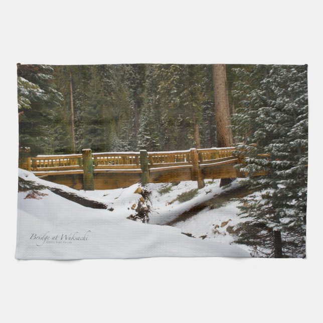 Brücke bei Wuksachi Küchentuch (Horizontal)