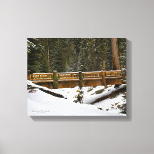 Brücke bei Wuksachi Leinwanddruck