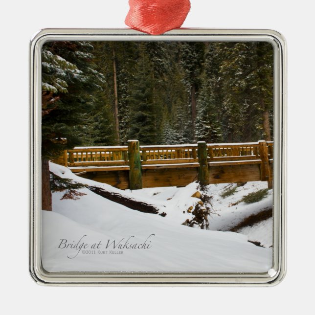 Brücke bei Wuksachi Ornament Aus Metall (Vorne)