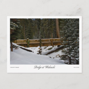 Brücke bei Wuksachi Postcard Postkarte