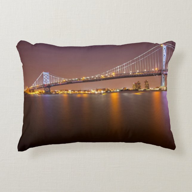 Brücke Bens Franklin Dekokissen (Vorderseite)
