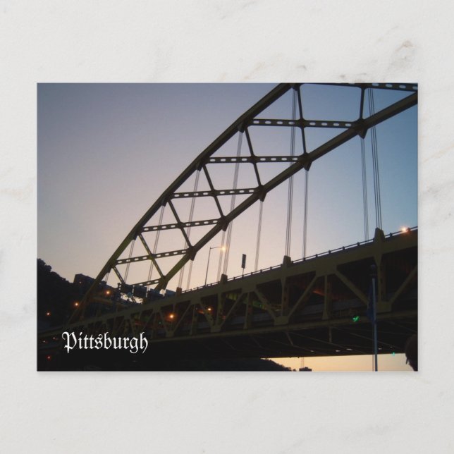 Brücke bis Twilight Postkarte (Vorderseite)