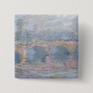 Brücke Claude Monets Waterloo, London, am Button