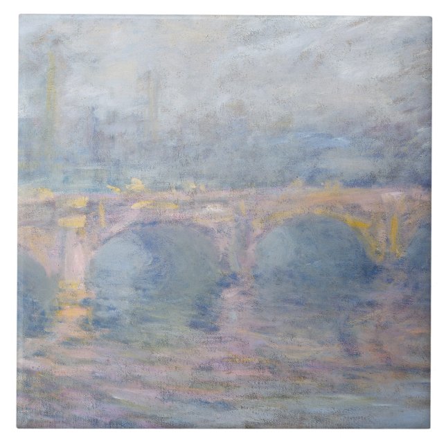 Brücke Claude Monets | Waterloo, London, am Fliese (Vorderseite)
