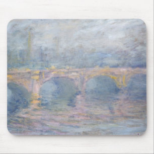 Brücke Claude Monets   Waterloo, London, am Mousepad