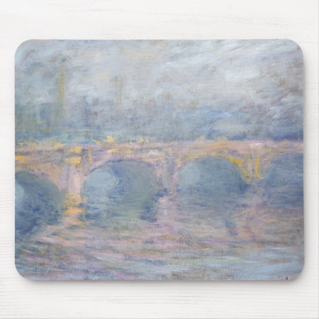 Brücke Claude Monets | Waterloo, London, am Mousepad (Vorne)