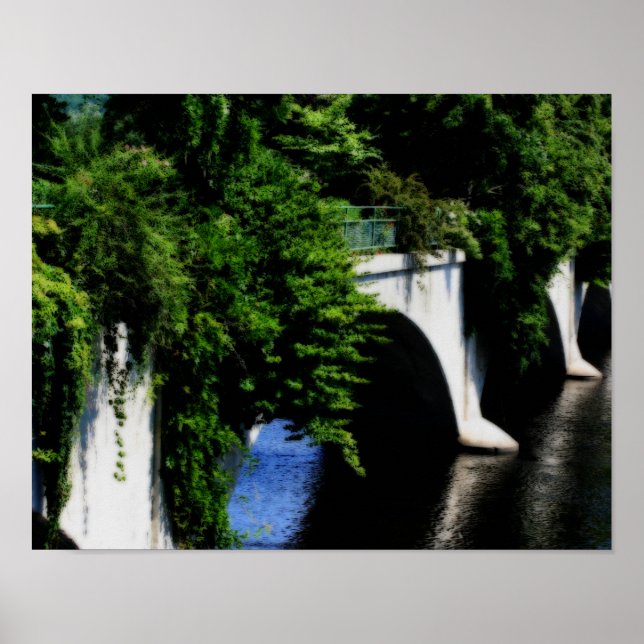 Brücke der Blume Shelburne Falls Massachusetts Poster (Vorne)