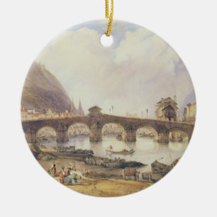 Brücke der Bögen, Lüttich Keramik Ornament