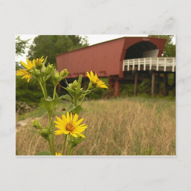 Brücke des Landkreises Madison Postkarte (Vorderseite)