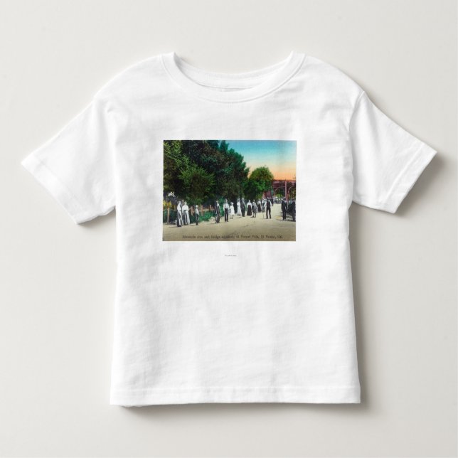 Brücke, die Landhaus EL Verano angrenzt Kleinkind T-shirt (Vorderseite)