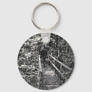 Brücke durch den WaldSchlüsselanhänger Schlüsselanhänger