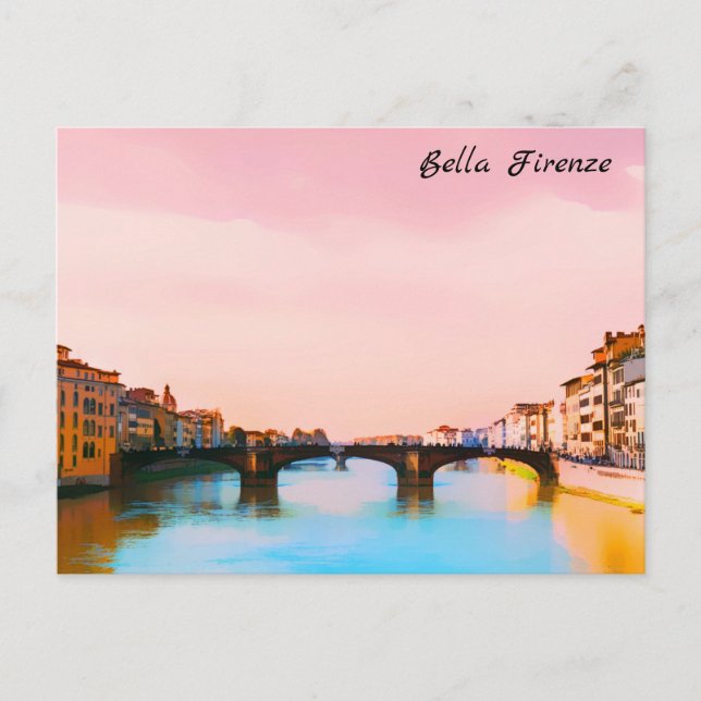 ** Brücke Firenze Florenz Italien AP12 Postkarte (Vorderseite)