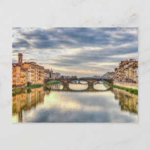 Brücke Florenz-Arno Postkarte