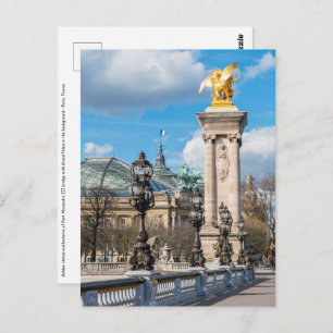 Brücke Grand Palais und Pont Alexandre III - Paris Postkarte