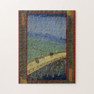Brücke im Regen nach Hiroshige durch Vincent van Puzzle
