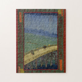Brücke im Regen-Puzzlespiel Puzzle