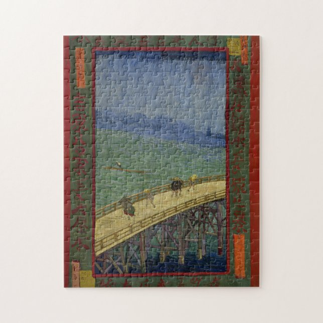 Brücke im Regen-Puzzlespiel Puzzle (Vertikal)