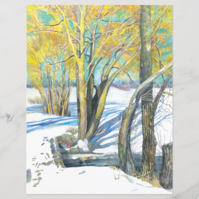 Brücke im Winter (Vorderseite)