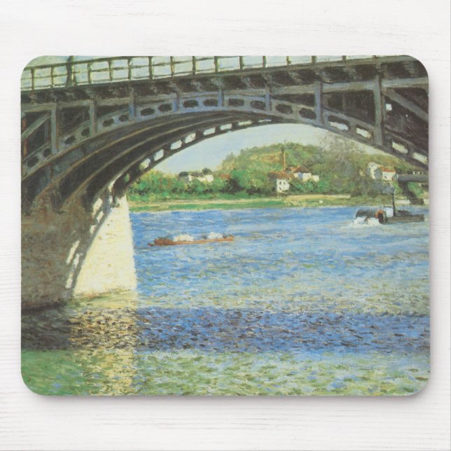 Brücke in Argenteuil bei Gustave Caillebotte Mousepad (Vorne)