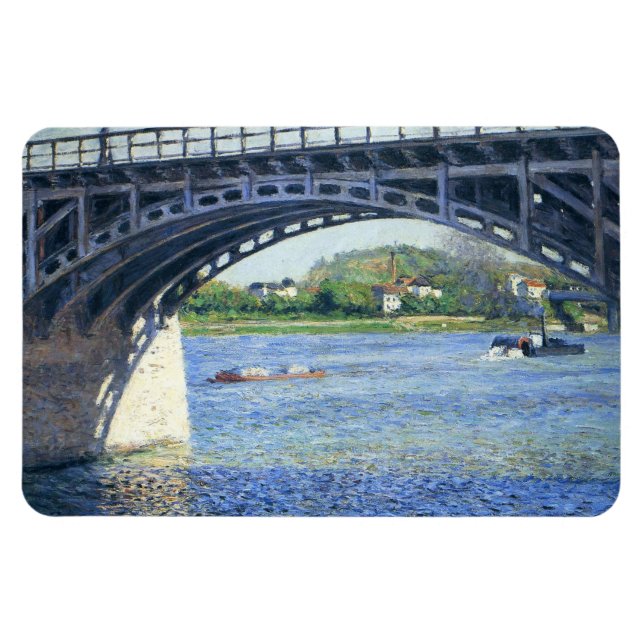 Brücke in Argenteuil in Frankreich Magnet (Horizontal)