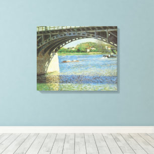 Brücke in Argenteuil von Gustave Caillebotte Leinwanddruck