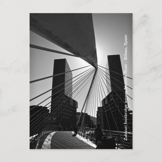 Brücke in Bilbao Postkarte (Vorderseite)