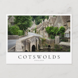 Brücke in Castle Combe in Cotswolds, England Postkarte
