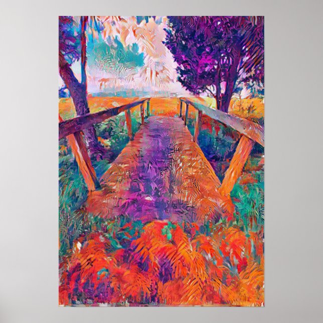 Brücke in den Frieden und ein I. entwickeltes Gemä Poster (Vorne)