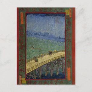 Brücke in der Regen-Postkarte Postkarte