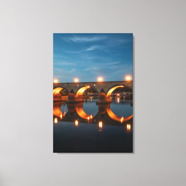 Brücke in Koblenz Deutschland Leinwanddruck (Vorderseite)