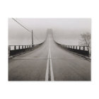 Brücke in Nebel Postkarte